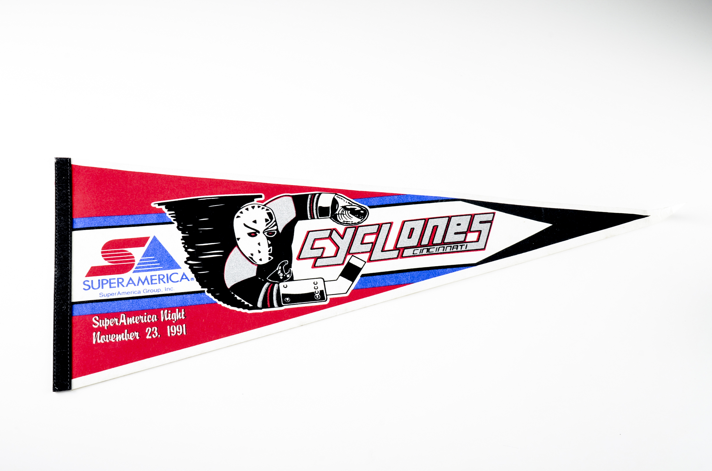 Cyclones Signed Logo Sign with Pennant