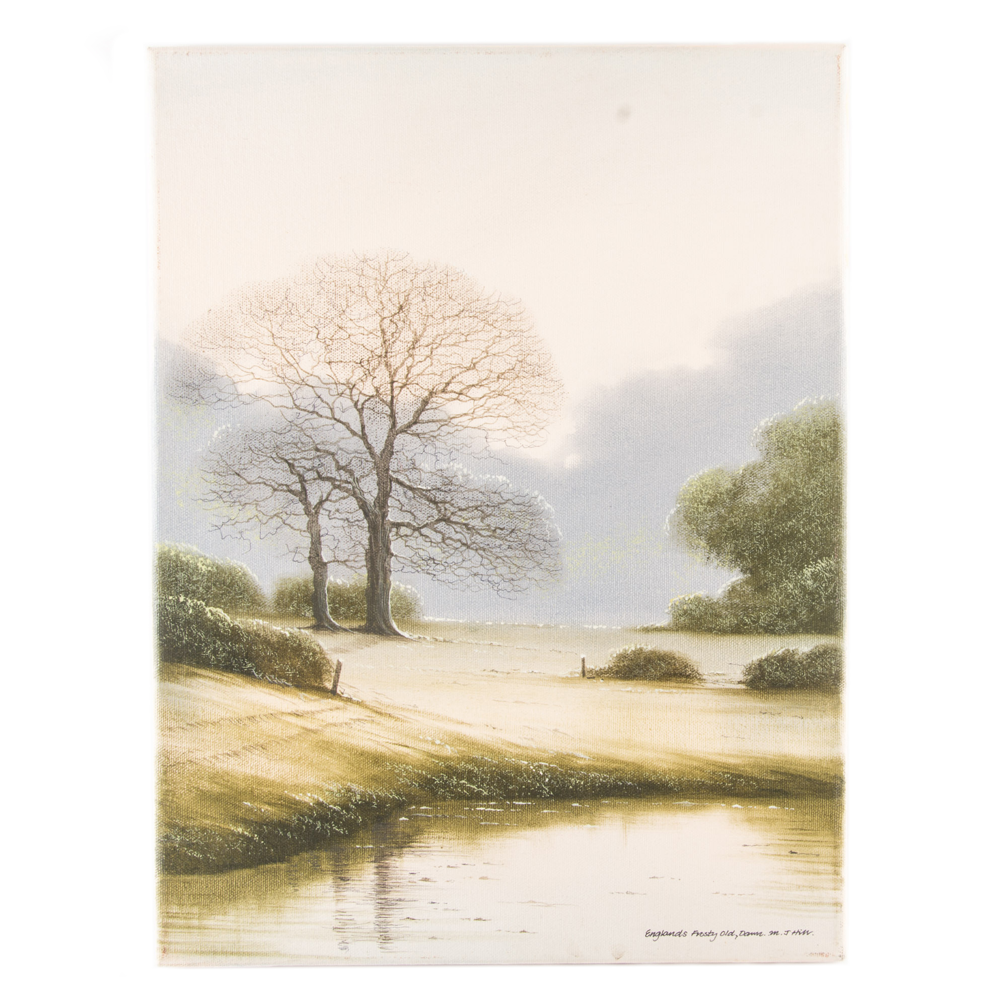 Sir Michael John Hill "England's Frosty Old Dawn" Original Painting