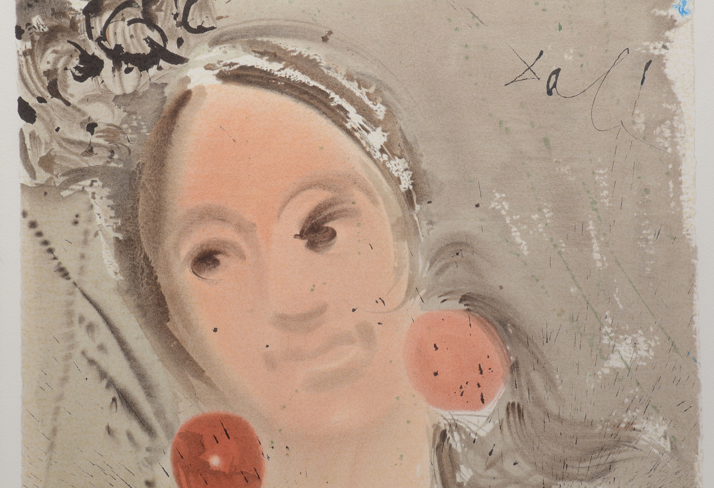 Salvador Dalí Signed Lithograph "Carmen: Portrait of Carmen"