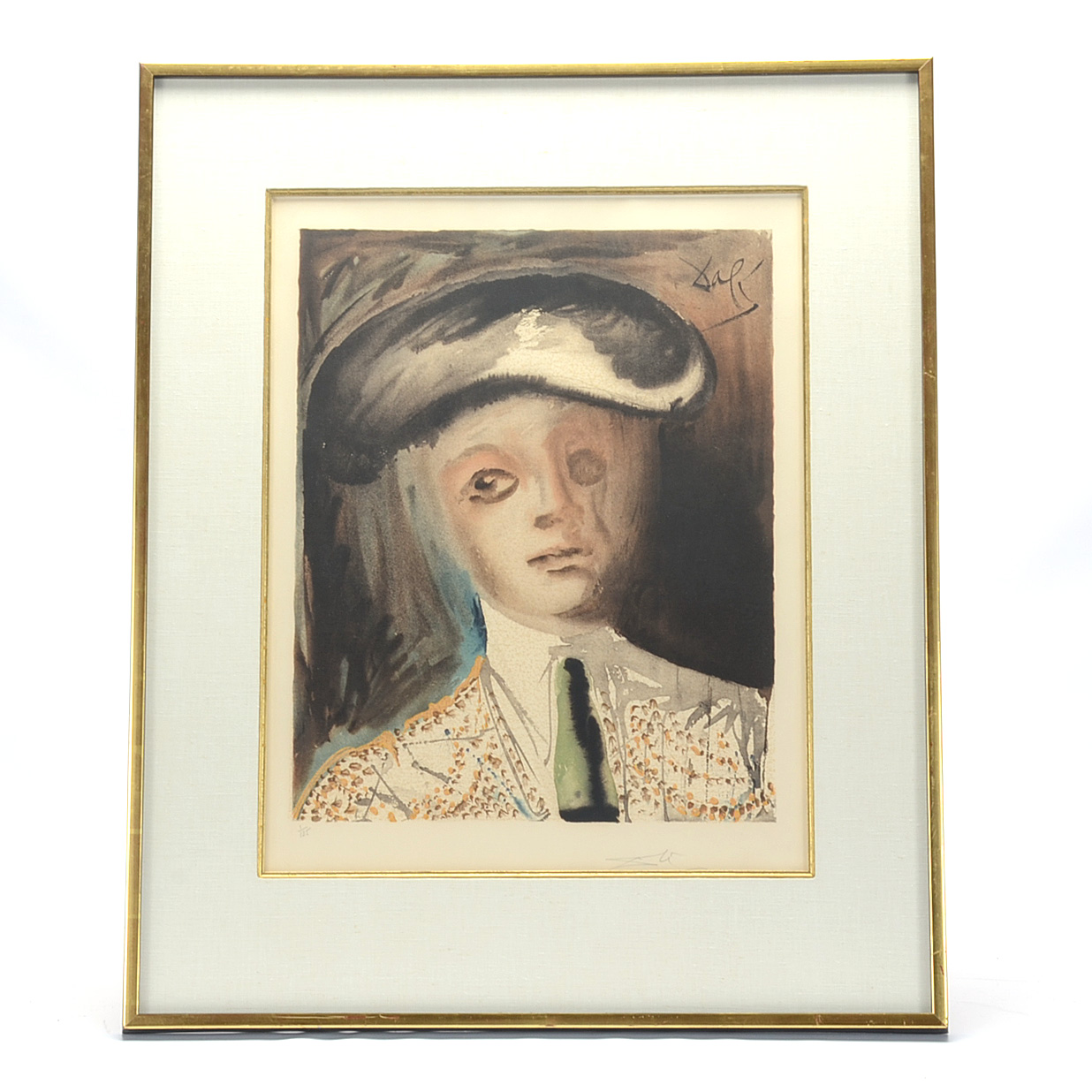 Salvador Dalí Signed Lithograph "Carmen: Portrait of the Bullfighter Hero, Escamillo"