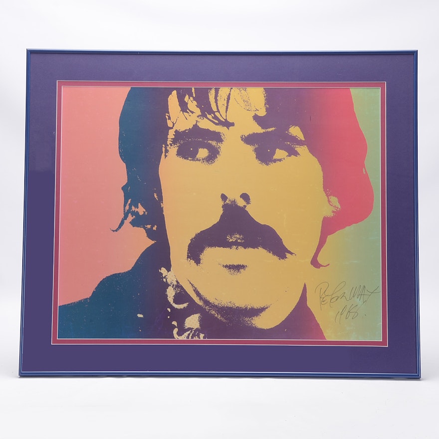 Peter Max Original Signed Self-Portrait Lithograph