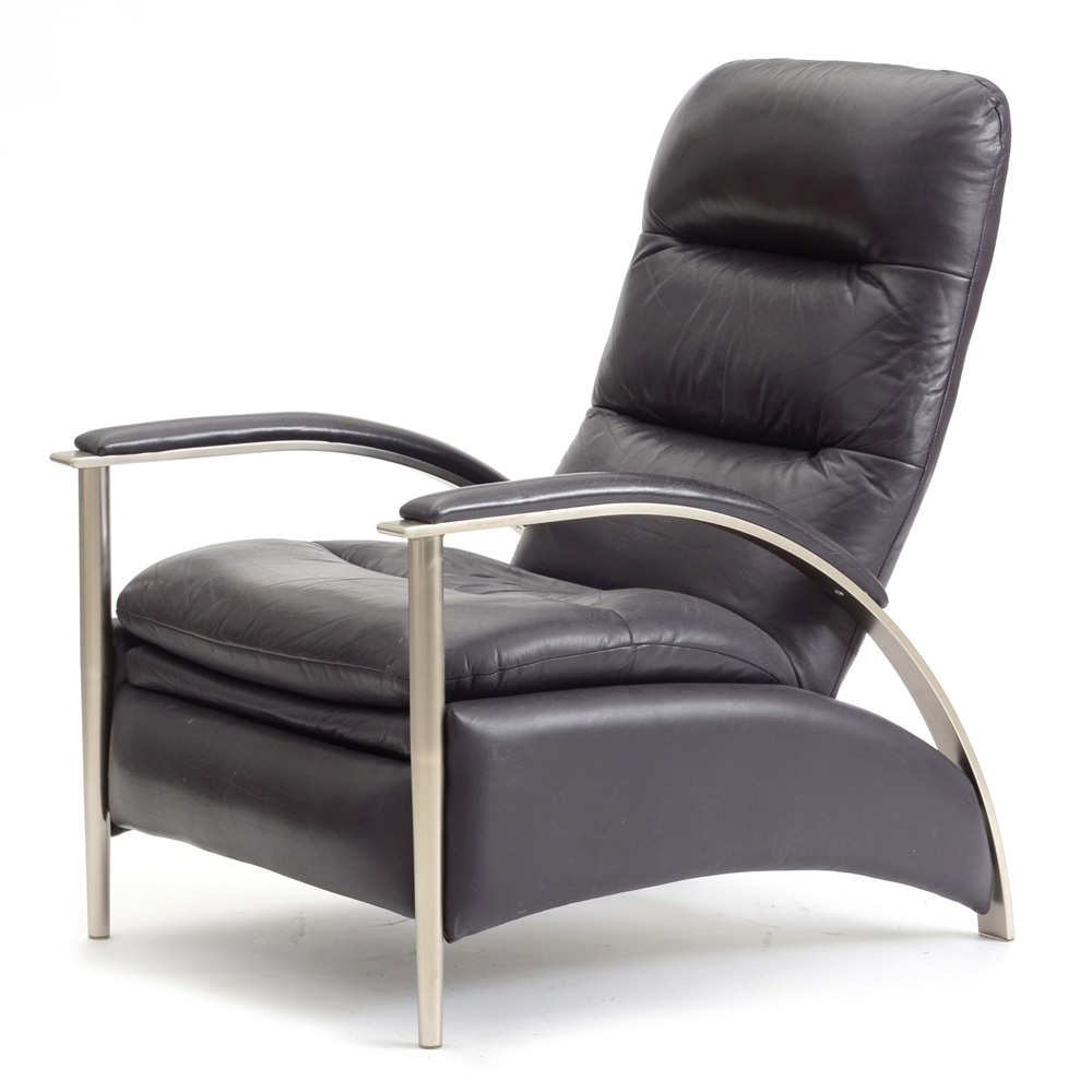 Ethan Allen Modern Style Leather Recliner