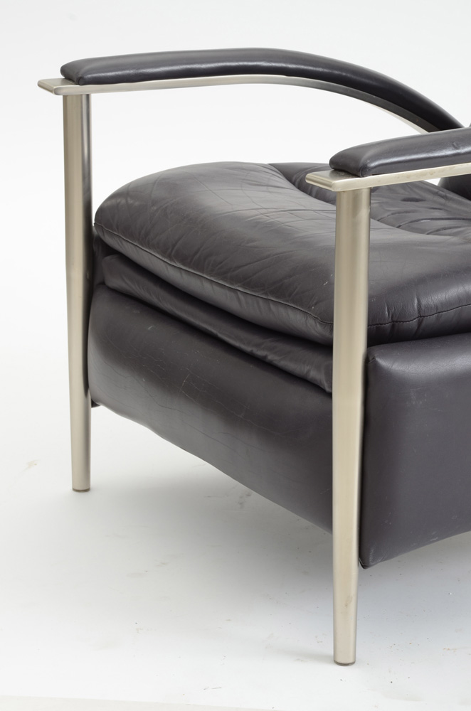 Ethan Allen Modern Style Leather Recliner