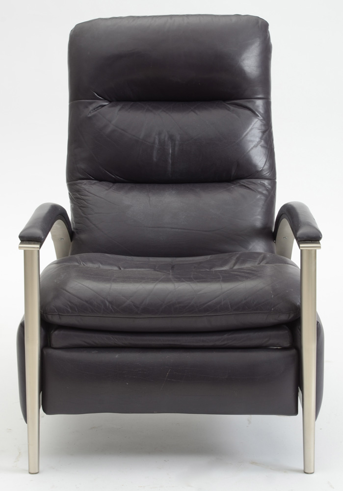 Ethan Allen Modern Style Leather Recliner