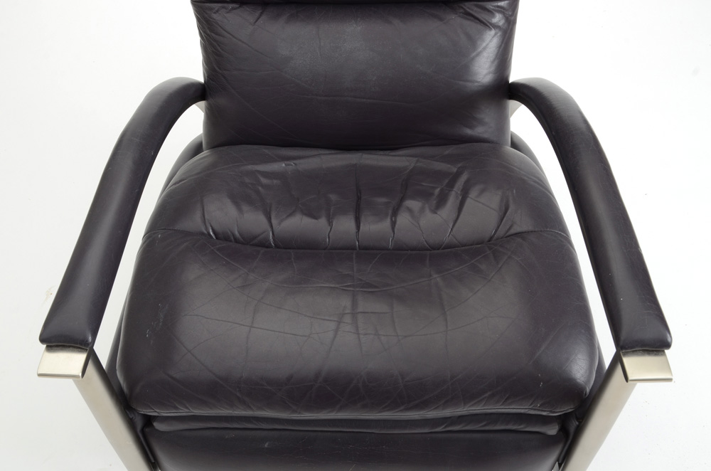 Ethan Allen Modern Style Leather Recliner