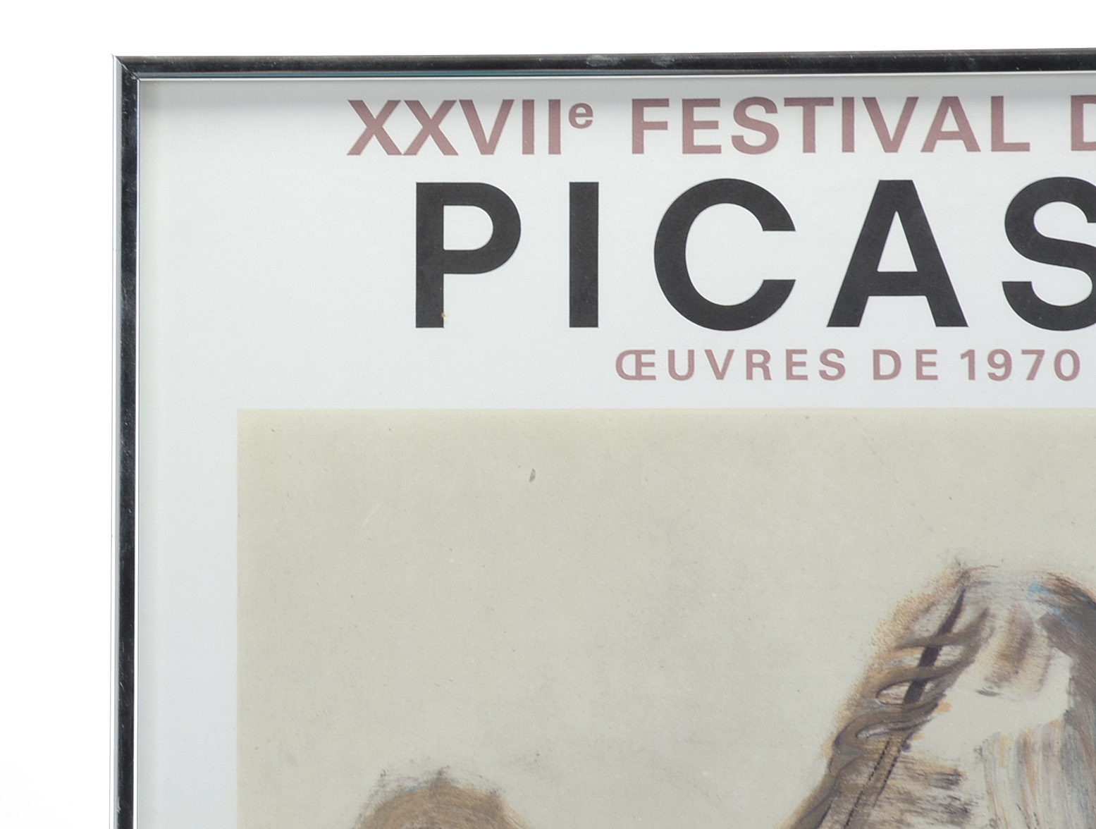 Original 1973 Poster for Pablo Picasso Exhibition at Au Palais des Papes