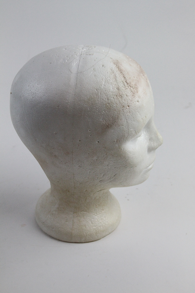 Vintage Wig, Form and Carrying Case