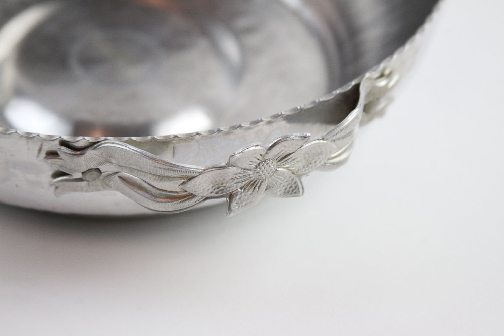 Assortment of Metal Serving Pieces incl. Hammered Aluminum