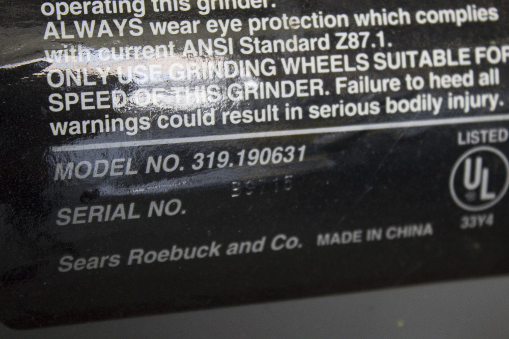 Craftsman Industrial 8" Bench Grinder