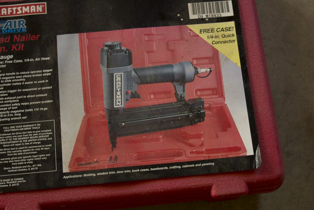 Craftsman Air Drive Brad Nailer 2in Kit