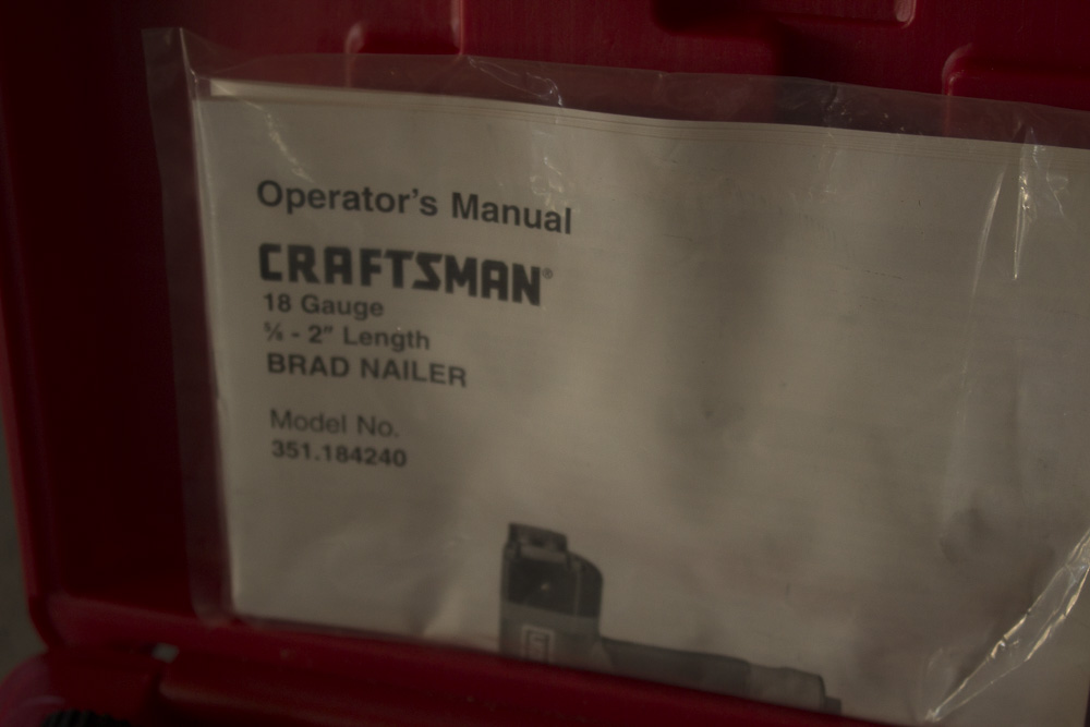 Craftsman Air Drive Brad Nailer 2in Kit
