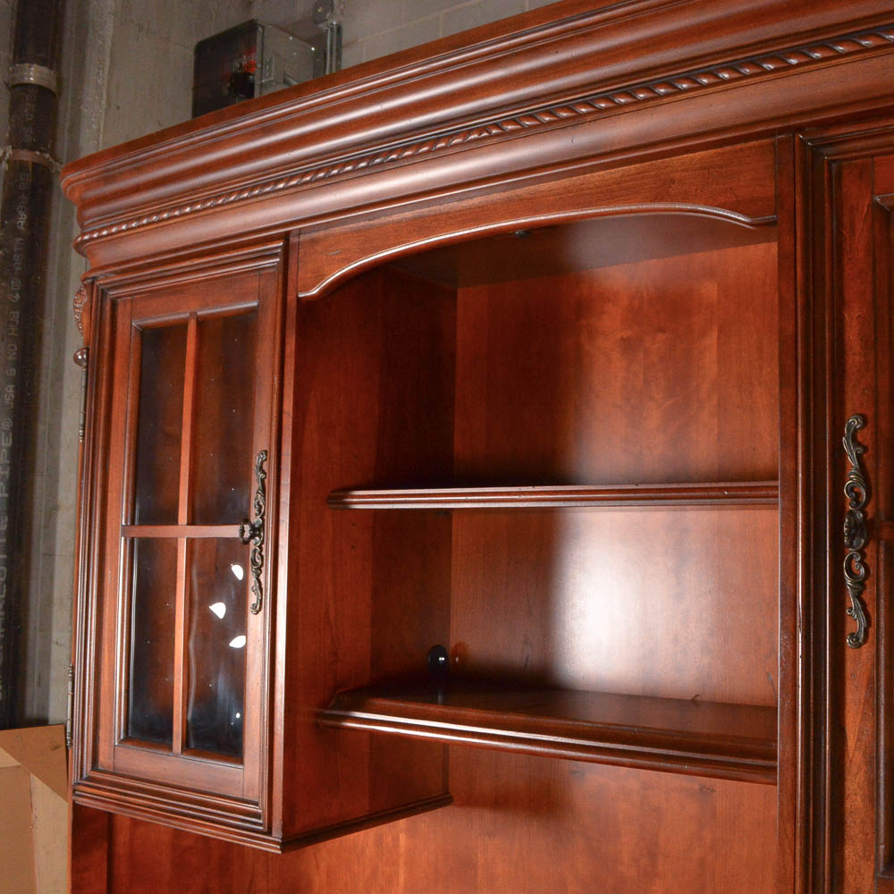 Aspenhome "Napa" Credenza with Hutch in Cherry Finish
