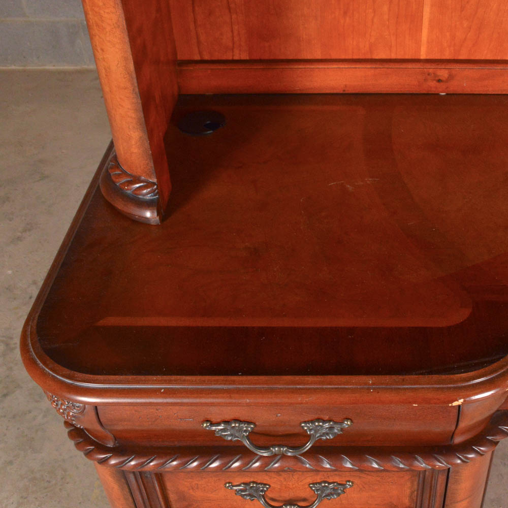 Aspenhome "Napa" Credenza with Hutch in Cherry Finish