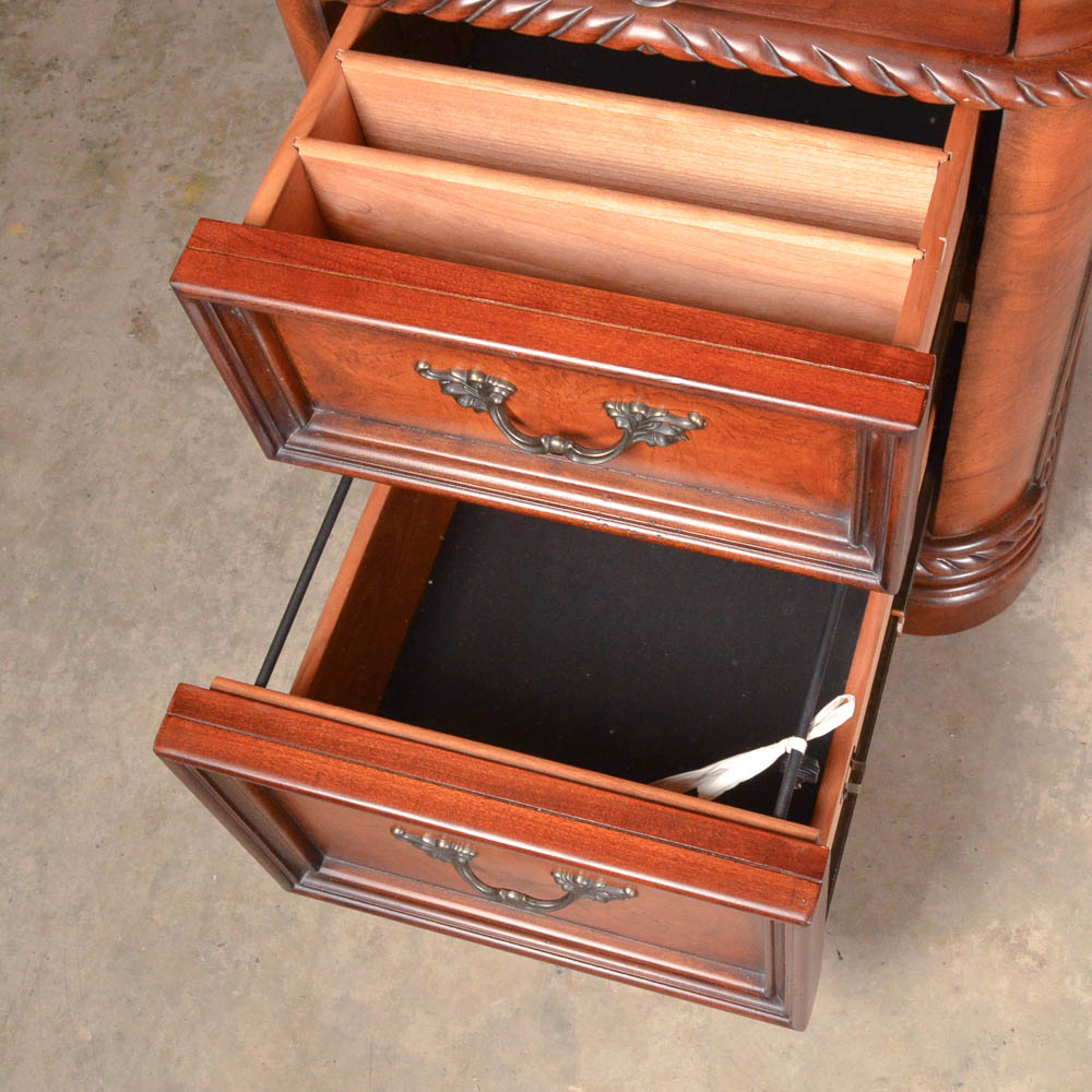Aspenhome "Napa" Credenza with Hutch in Cherry Finish