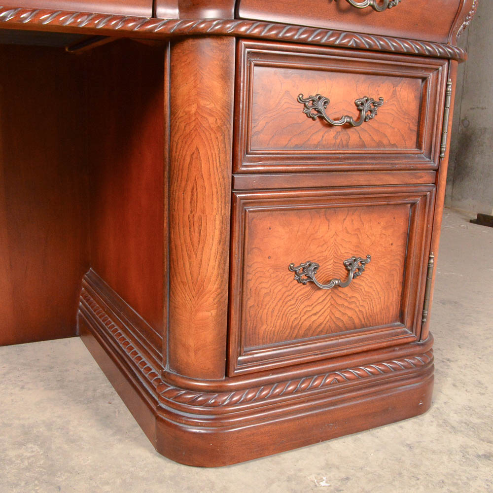 Aspenhome "Napa" Credenza with Hutch in Cherry Finish
