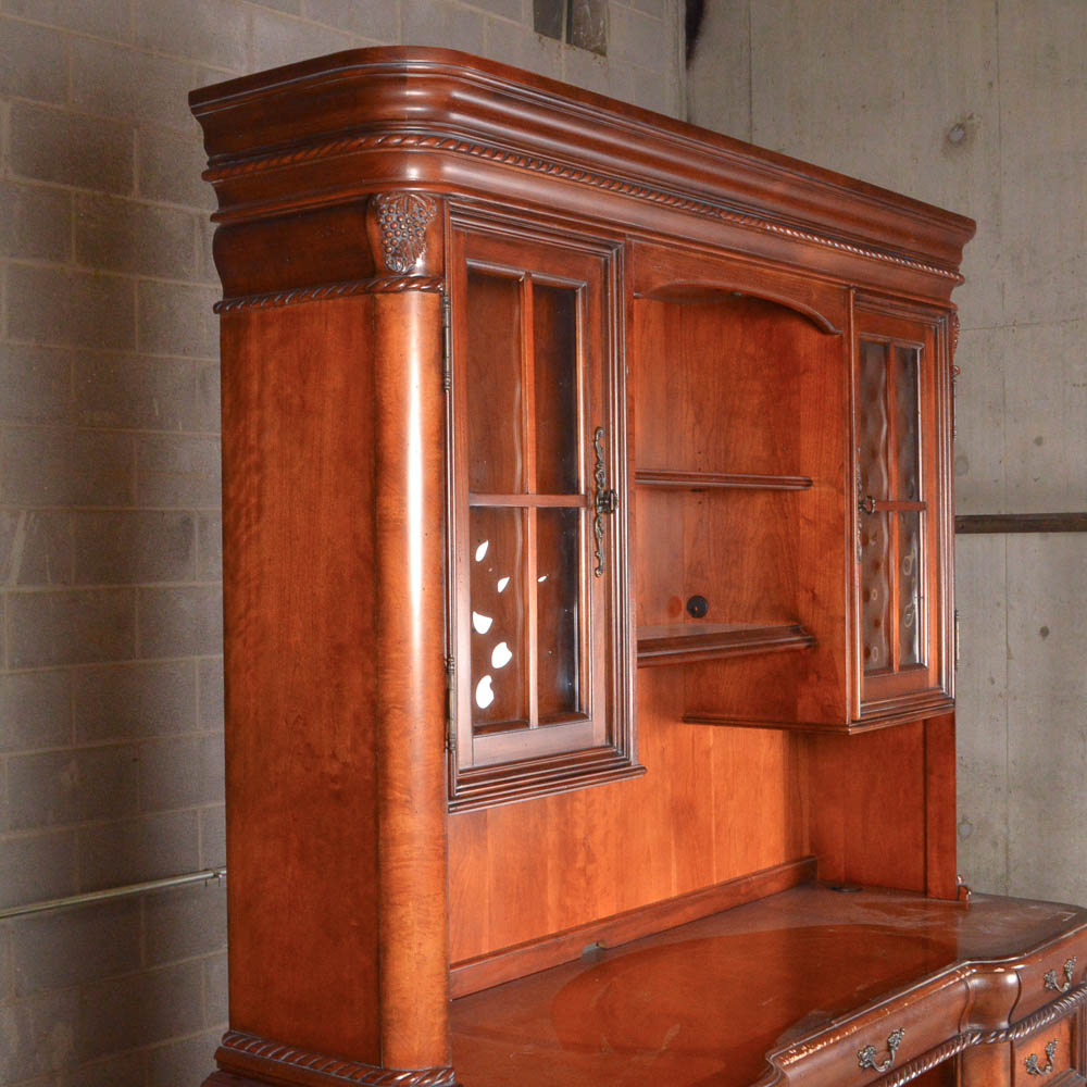Aspenhome "Napa" Credenza with Hutch in Cherry Finish