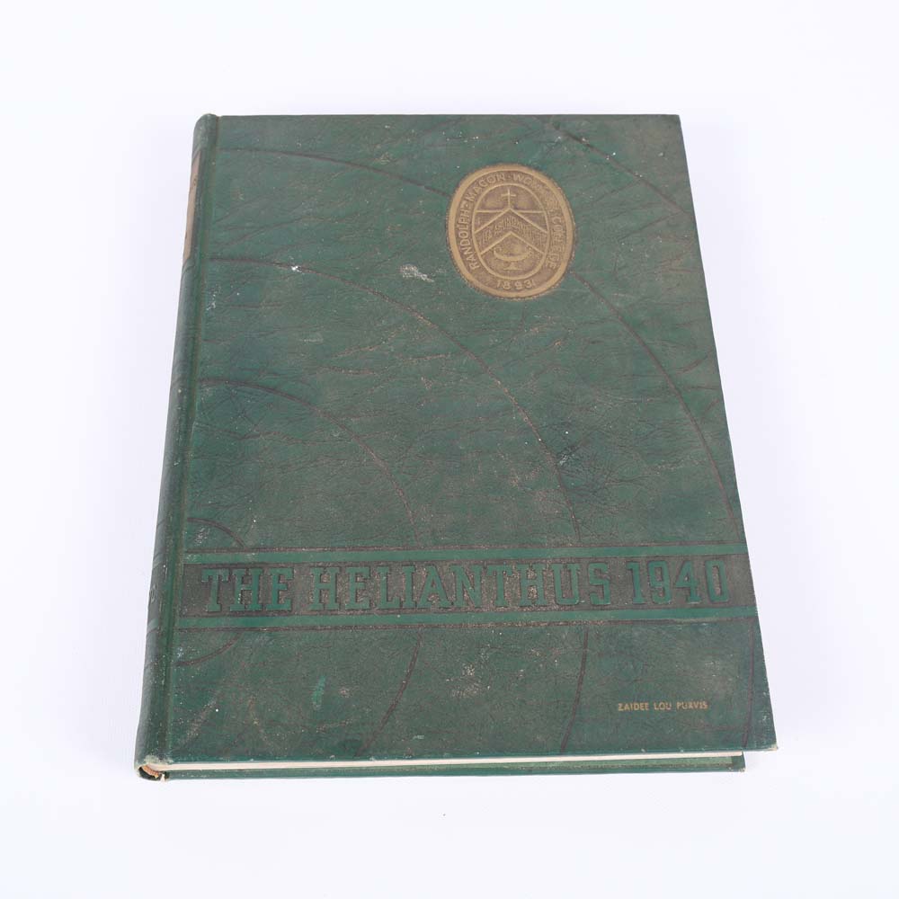 Vintage "Helianthus" Randolph-Macon Woman's College Yearbooks