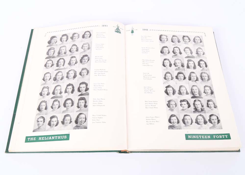 Vintage "Helianthus" Randolph-Macon Woman's College Yearbooks