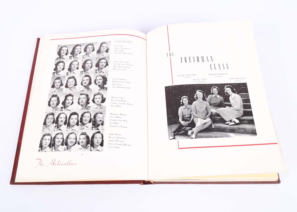 Vintage "Helianthus" Randolph-Macon Woman's College Yearbooks