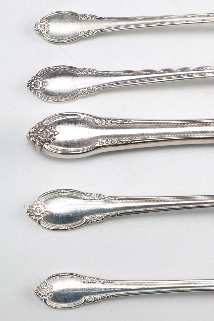 1847 Rogers Bros "Remembrance" Silverplated Flatware Set
