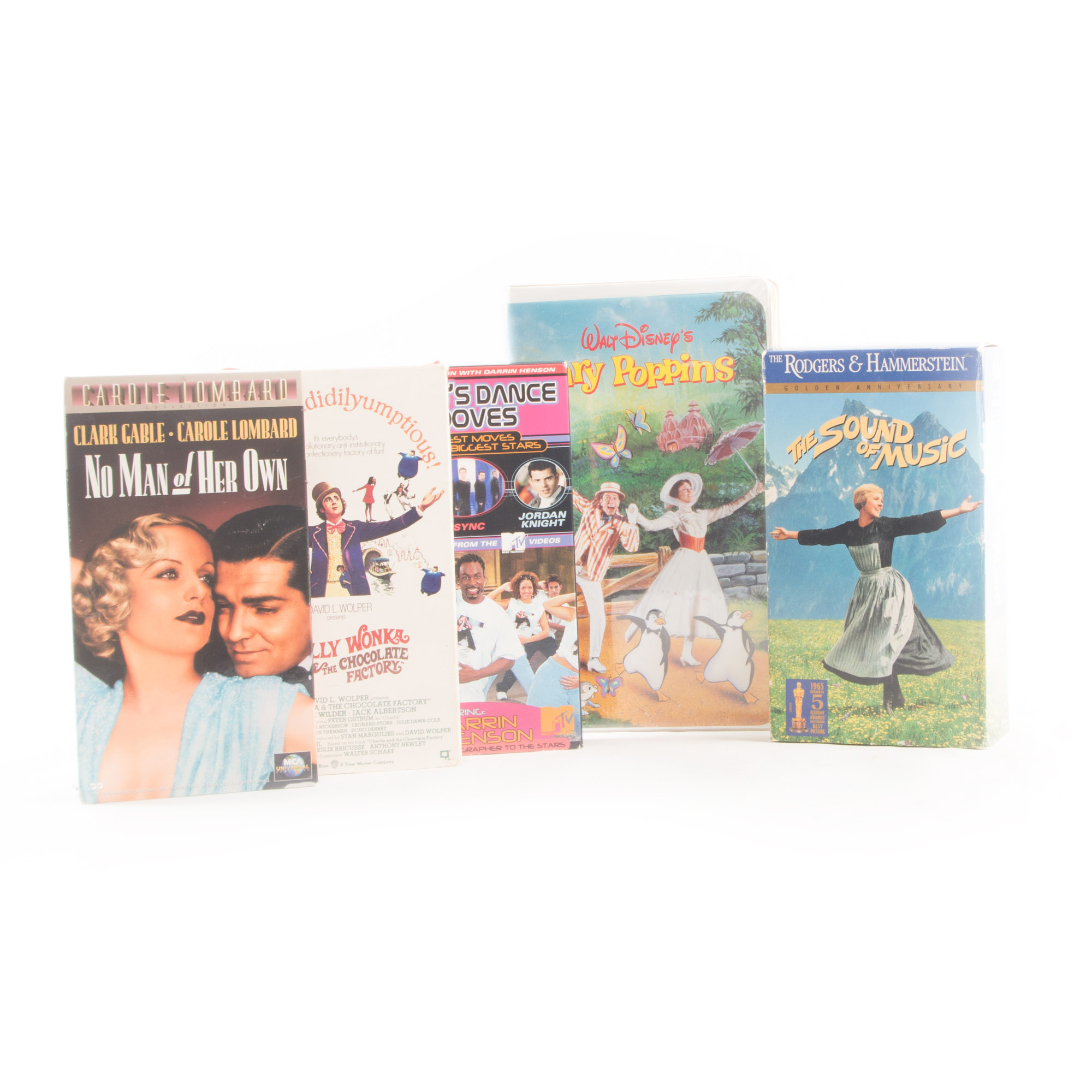 Disney, "Willy Wonka" and Other VHS Tapes