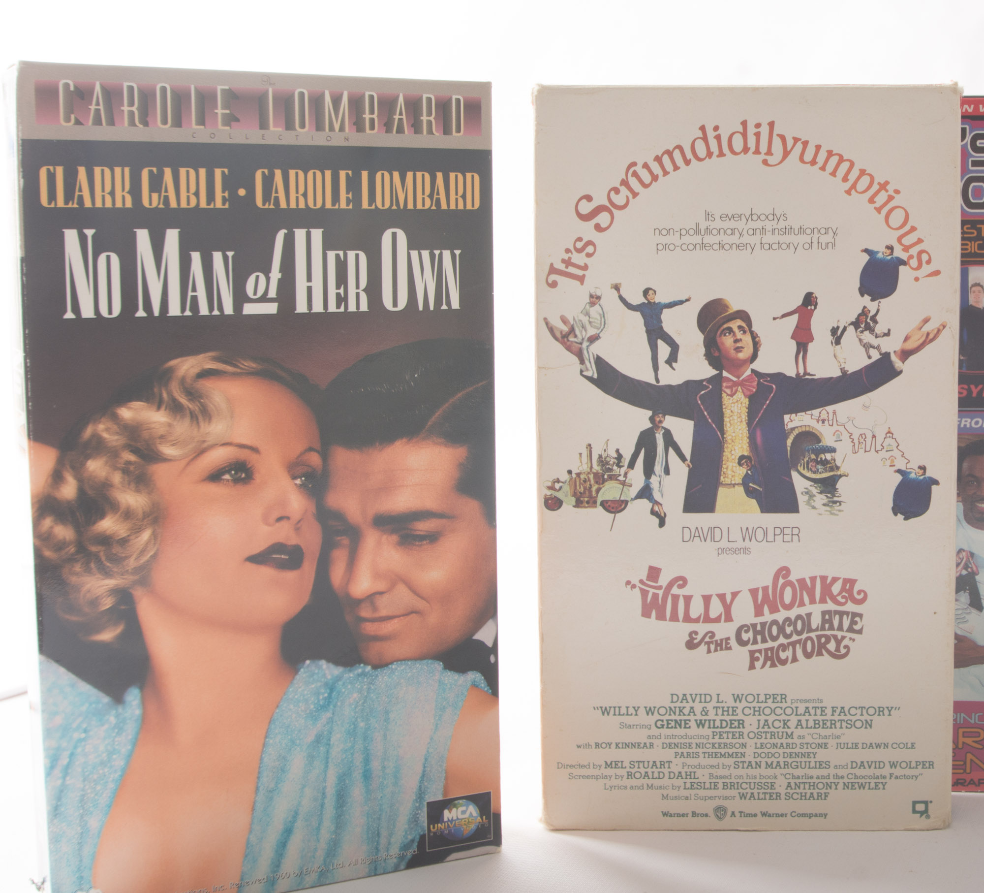 Disney, "Willy Wonka" and Other VHS Tapes