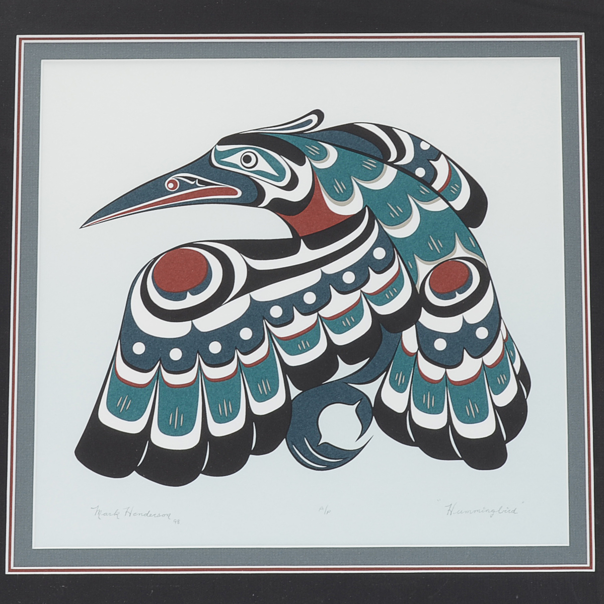 Mark Henderson Signed Artist's Proof Serigraph "Hummingbird"