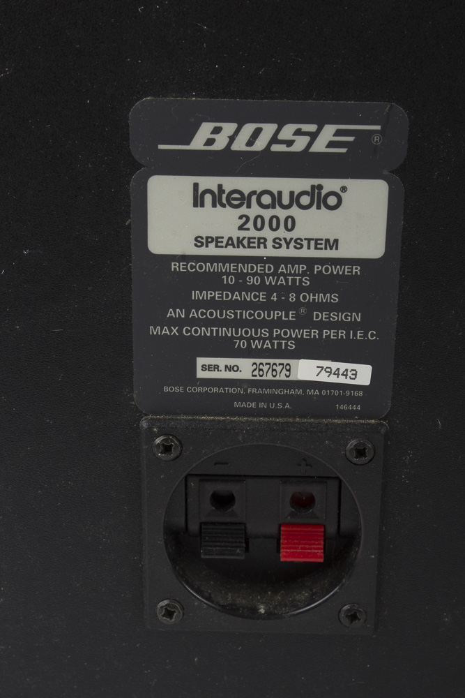 Pair of Bose Interaudio 2000 Speakers