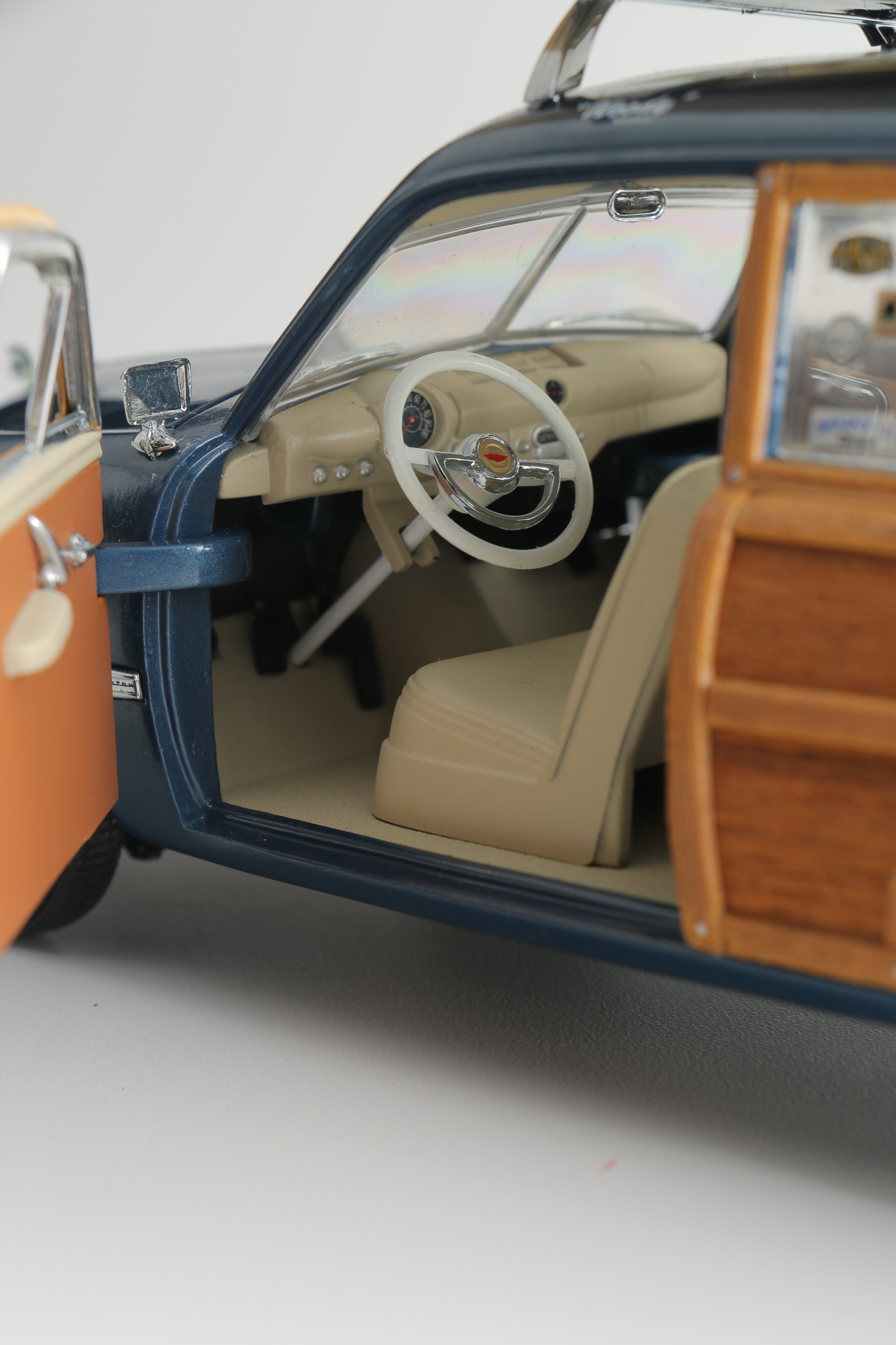 Pair of Die-Cast 1940s Ford Woodie Surfing Replicas