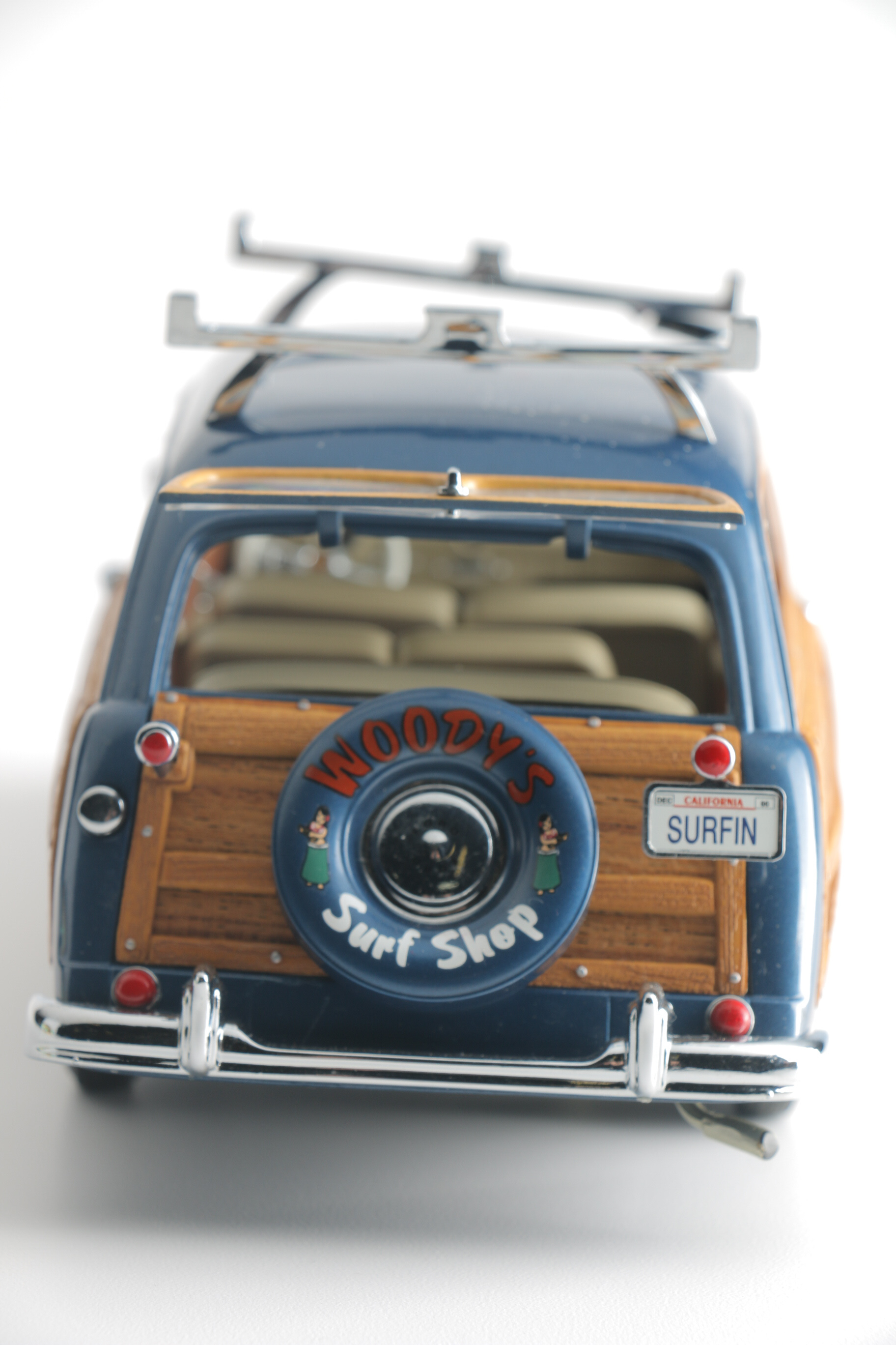 Pair of Die-Cast 1940s Ford Woodie Surfing Replicas