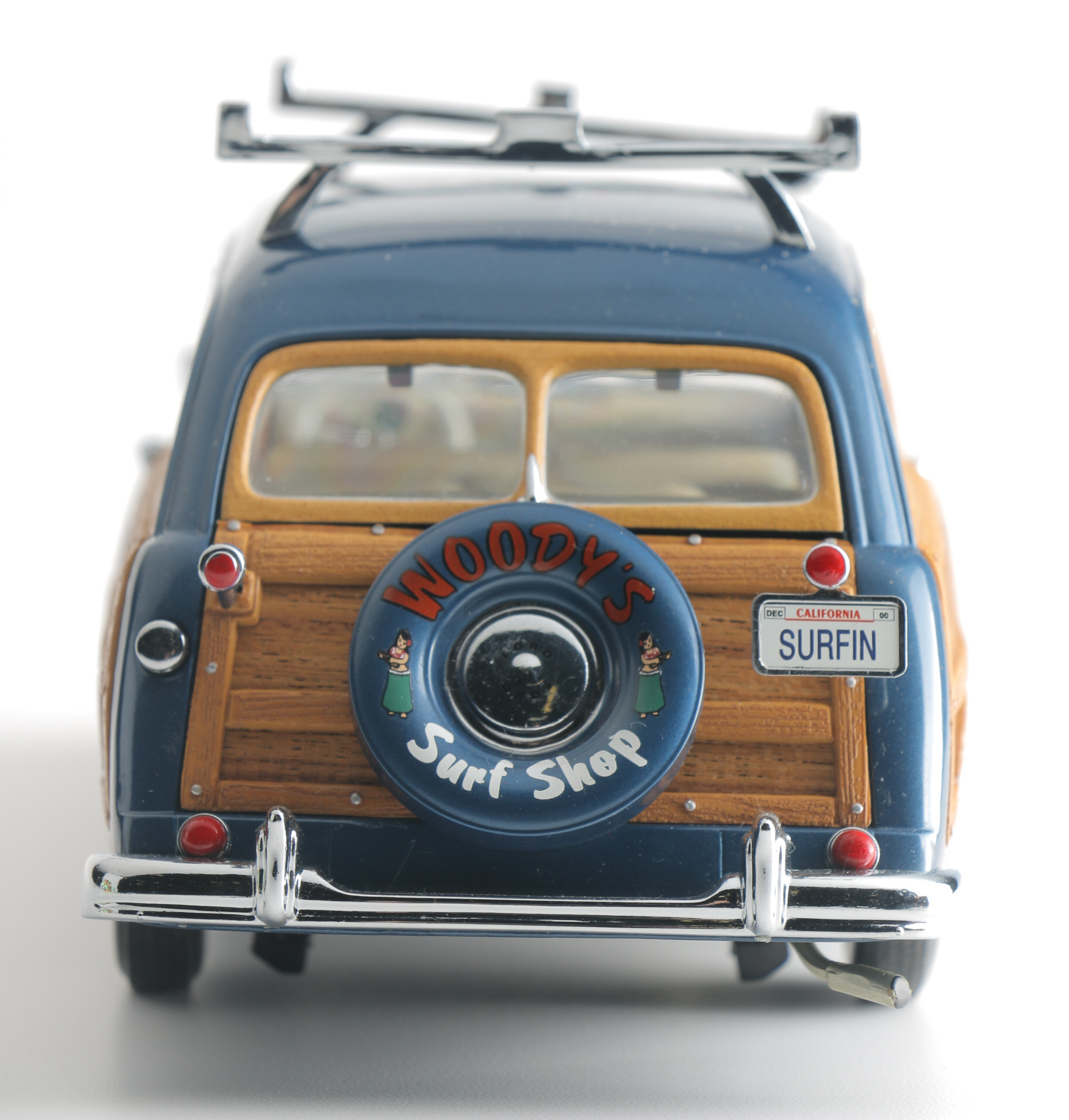 Pair of Die-Cast 1940s Ford Woodie Surfing Replicas