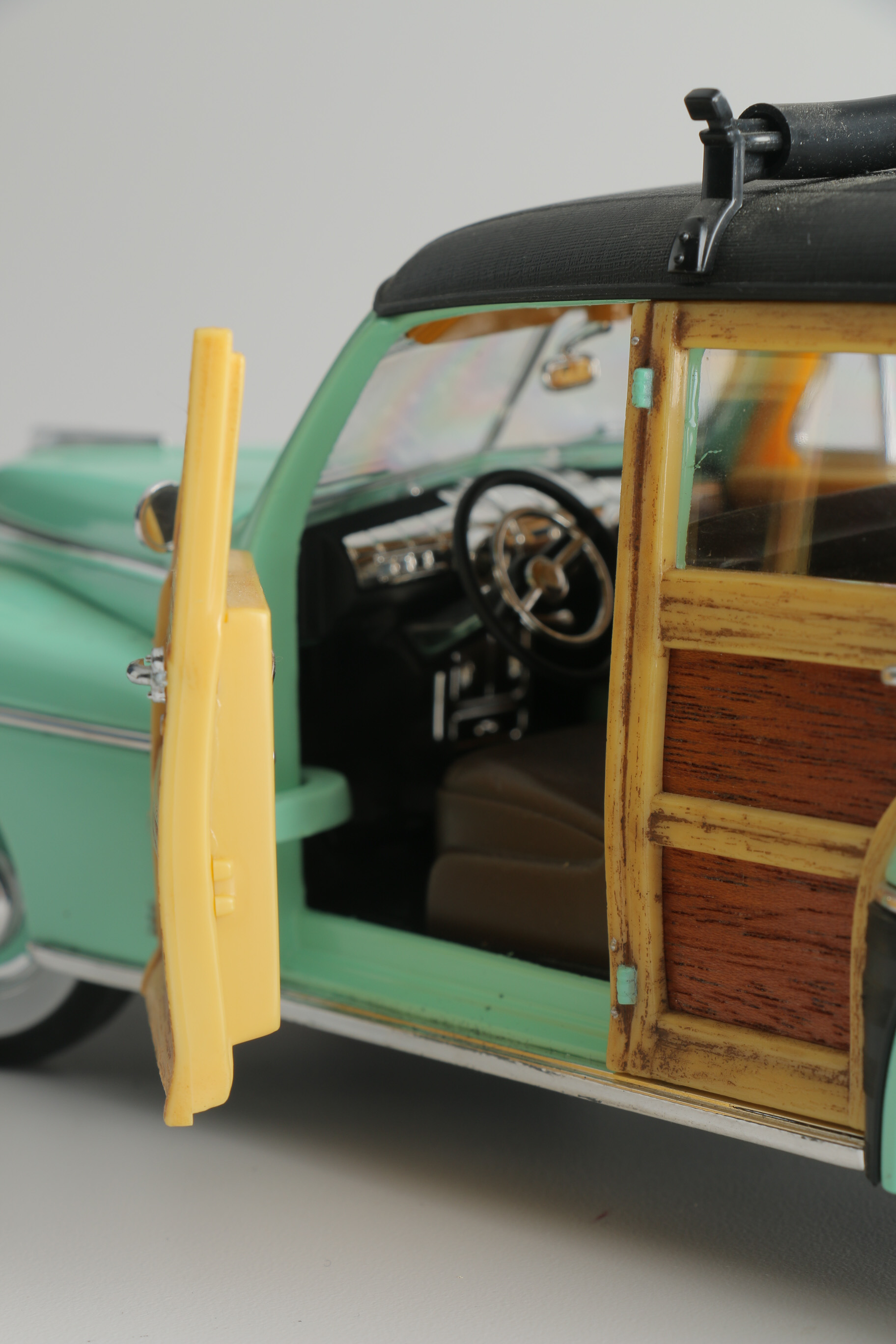 Pair of Die-Cast 1940s Ford Woodie Surfing Replicas