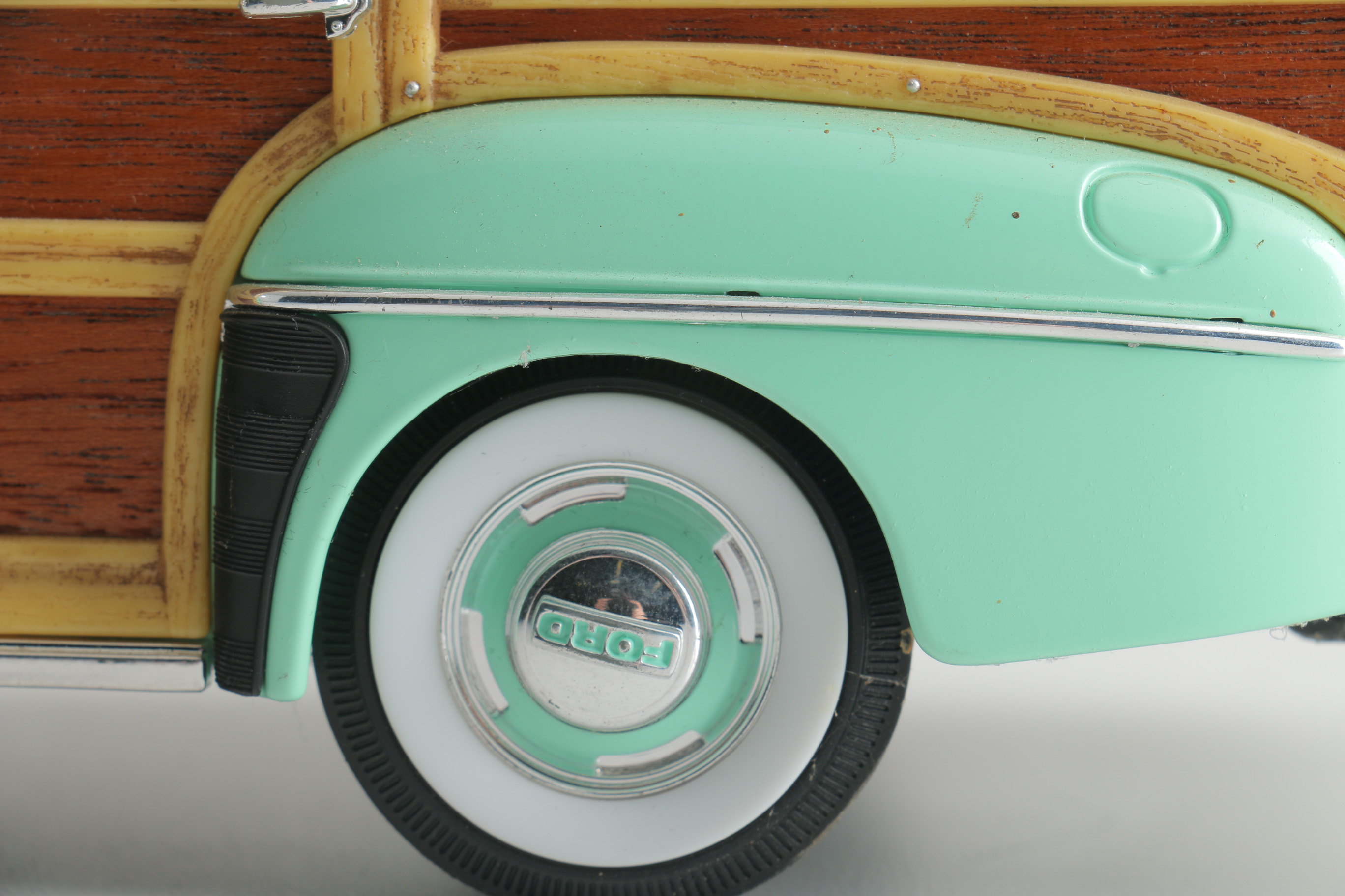 Pair of Die-Cast 1940s Ford Woodie Surfing Replicas