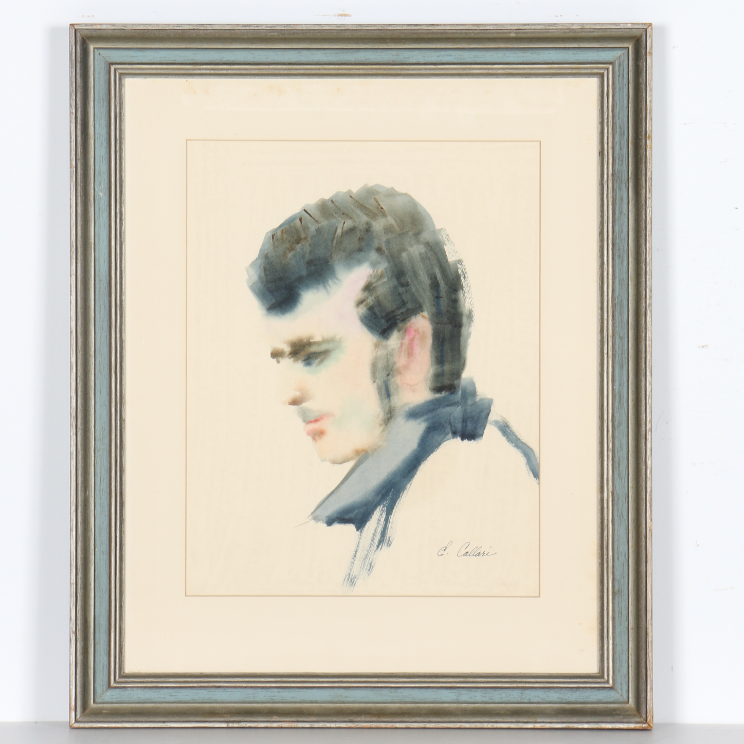 Emily Callari Watercolor Portrait of Man "Gerald"