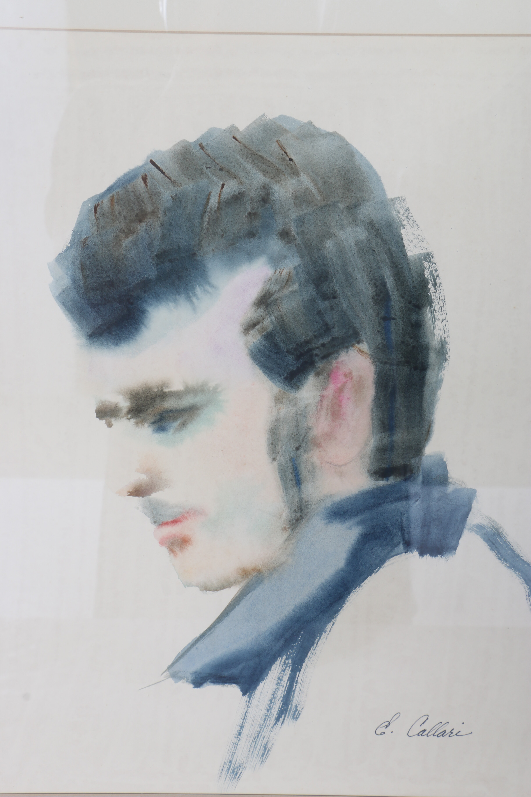 Emily Callari Watercolor Portrait of Man "Gerald"