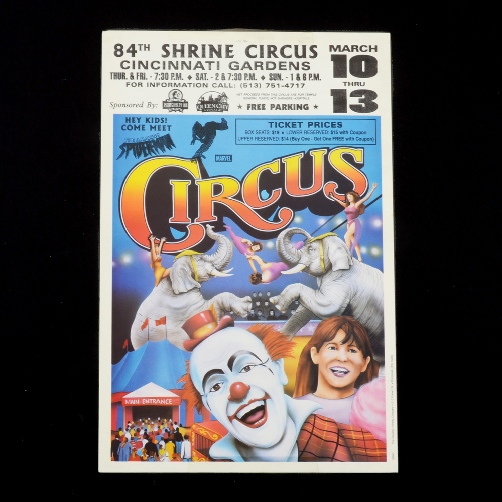 Genuine Shrine Circus Poster From Cincinnati Gardens