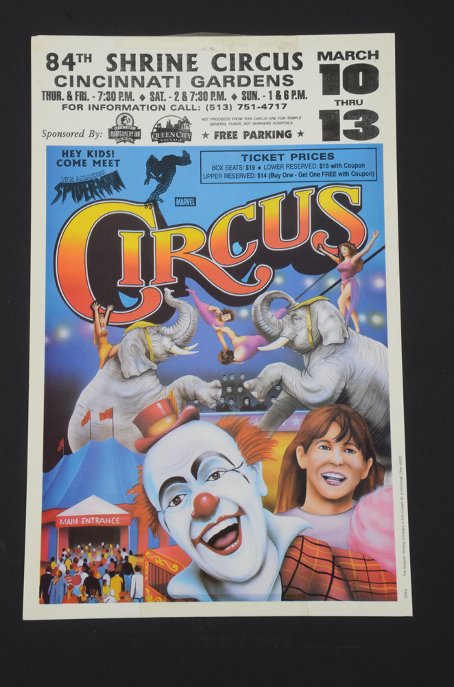 Genuine Shrine Circus Poster From Cincinnati Gardens