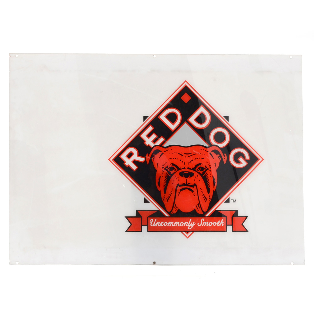 Red Dog Beer Sign From Gardens
