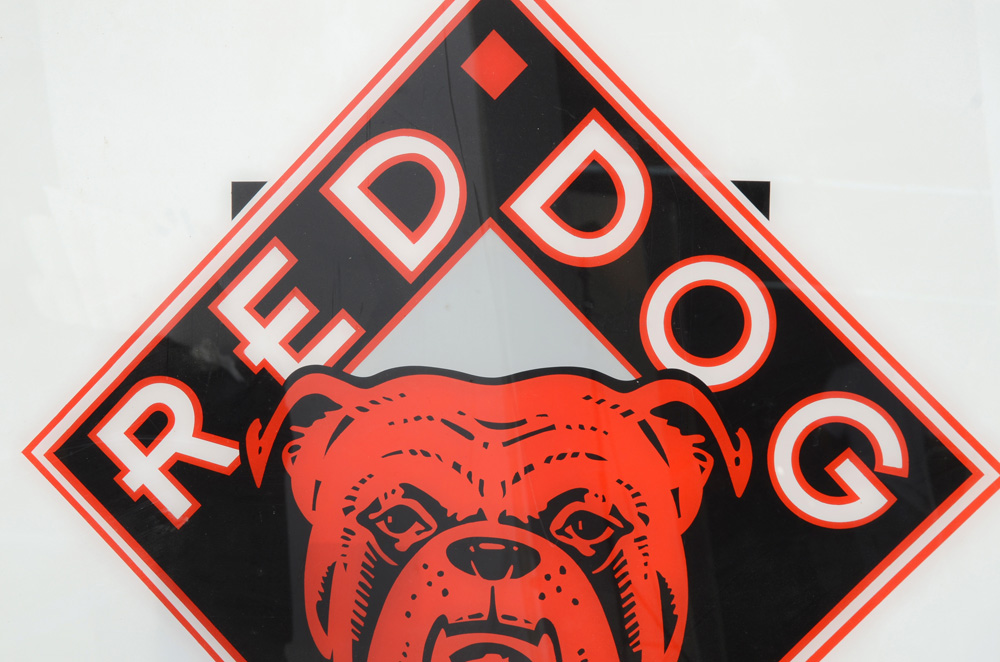 Red Dog Beer Sign From Gardens