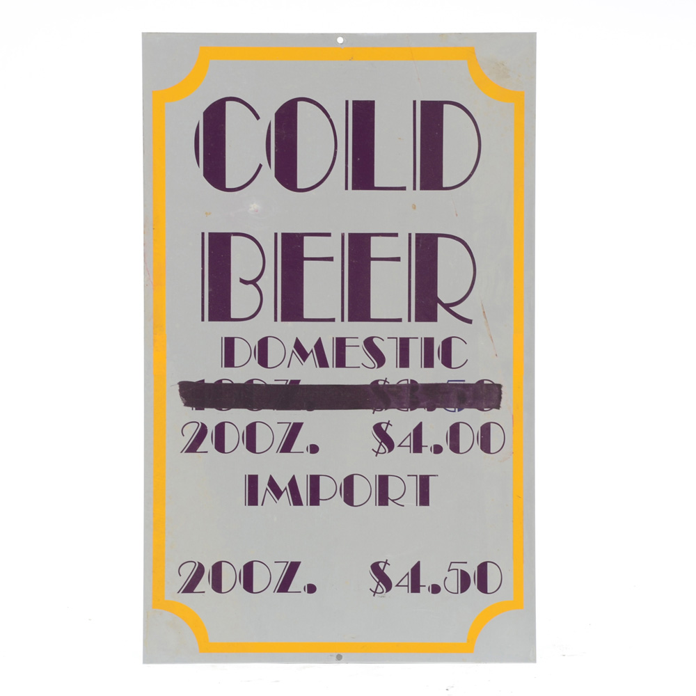 Cold Beer Sign