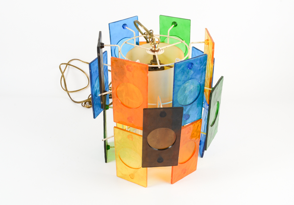 Mid Century Modern Glass Light Fixture