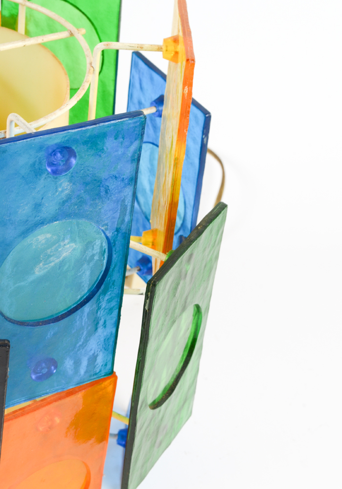 Mid Century Modern Glass Light Fixture