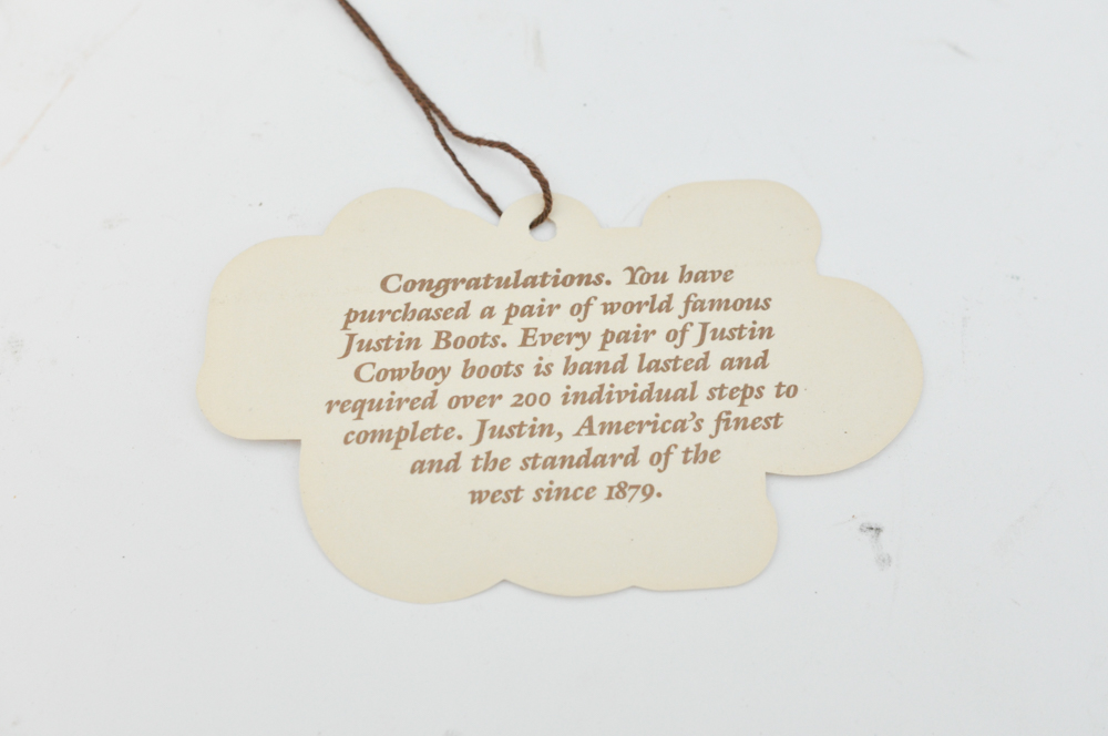Justin Boots 100th Platinum Anniversary Snakeskin Cowboy Boots