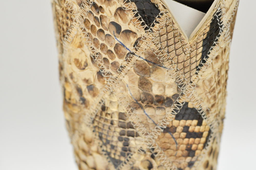 Justin Boots 100th Platinum Anniversary Snakeskin Cowboy Boots