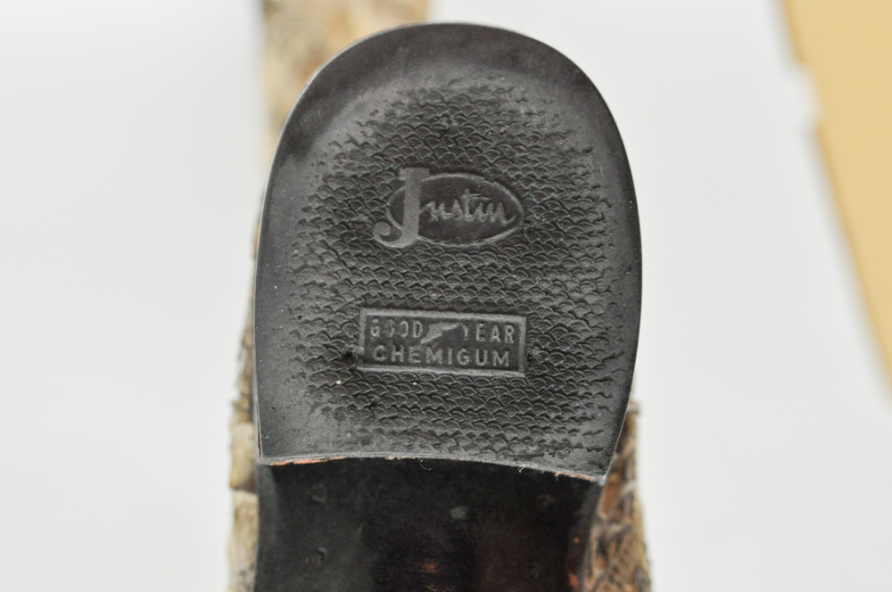 Justin Boots 100th Platinum Anniversary Snakeskin Cowboy Boots