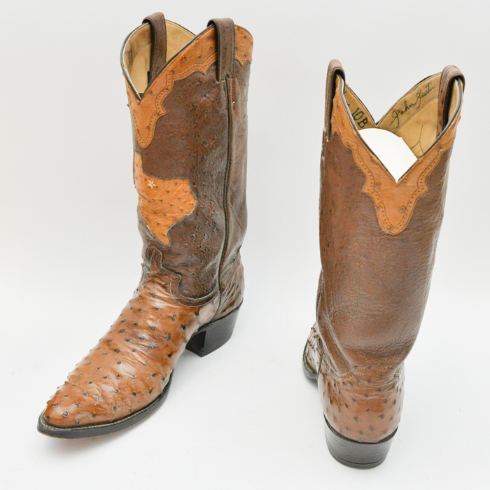 Justin Signature Edition Signed Cowboy Boots with Diamond Inset