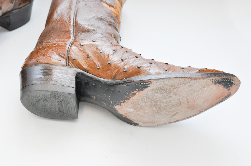 Justin Signature Edition Signed Cowboy Boots with Diamond Inset