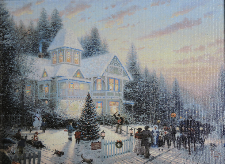 Thomas Kinkade Victorian Christmas I Framed Print