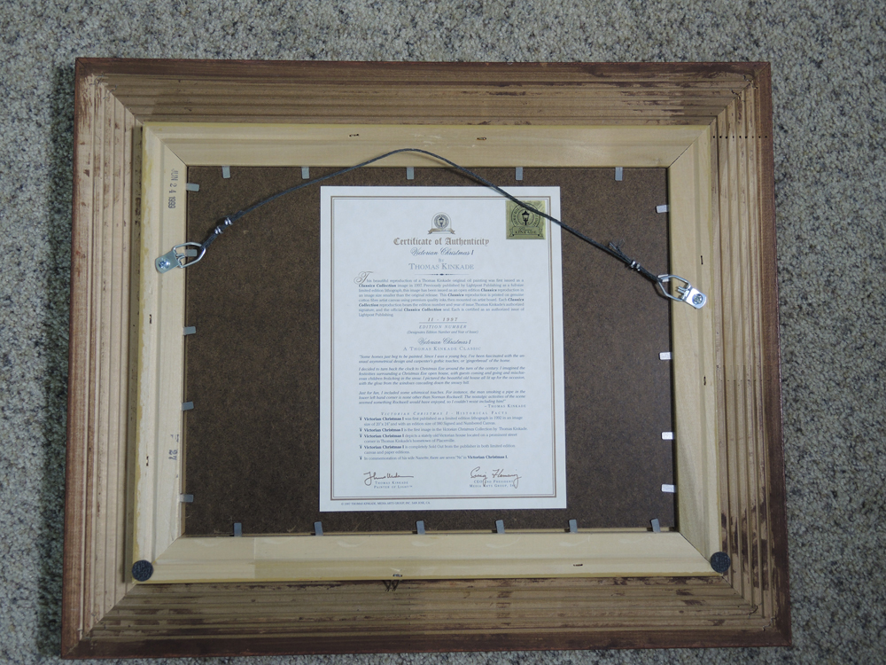 Thomas Kinkade Victorian Christmas I Framed Print