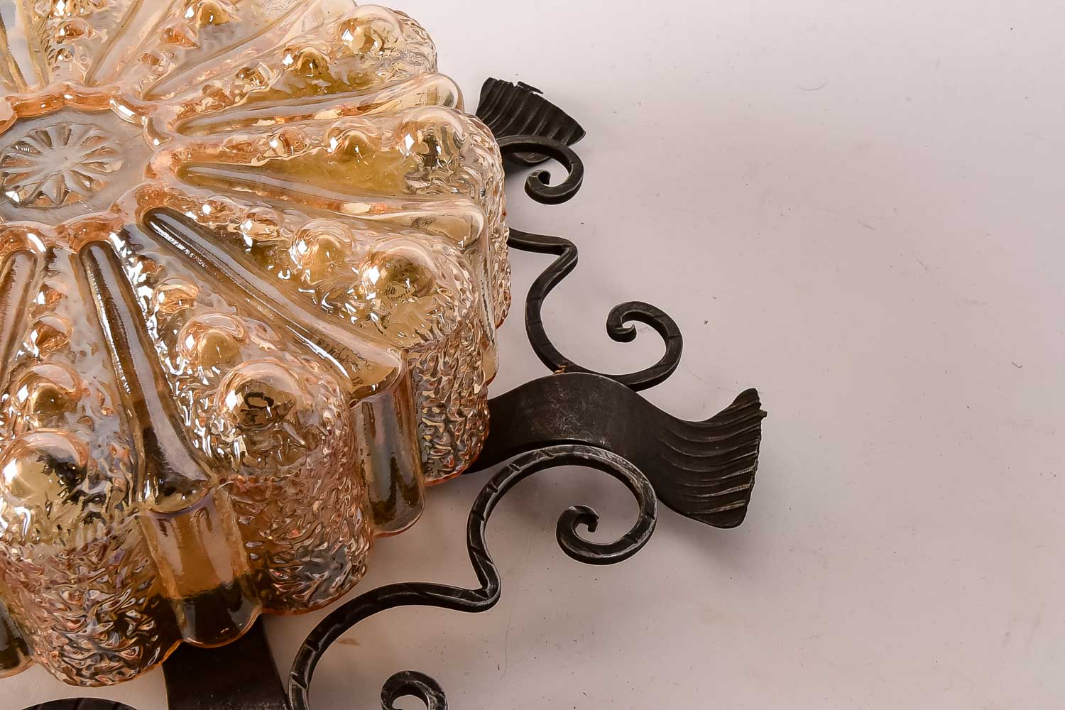 Iridescent Glass Light Fixture